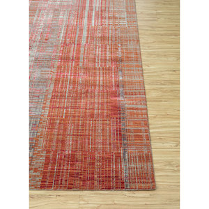 Alfombra Kavi Gris y Negra Anudada a Mano de Lana y Seda de Bambú con Patrón Abstracto Srb(701) para Uso Doméstico - Product Image 4