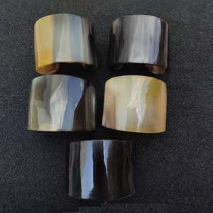 Bracelet tendance pour femme en corne de buffle naturelle laquée de 6 mm de large, couleur naturelle, pour les occasions d'anniversaire et de mariage - Product Image 3