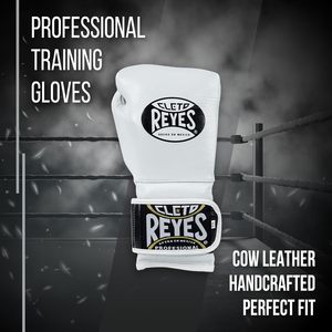 Gants de boxe d'entraînement Cleto Reyes avec fermeture à crochets et boucles pour le sparring et les sacs de frappe lourds, hommes et femmes, MMA, kickboxing - Product Image 4