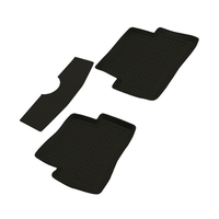 Tapis de sol de voiture en caoutchouc de 10 mm compatibles Renault Clio IV 2019-2025, ensemble de 5 pièces sur mesure à rebord profond, imperméables