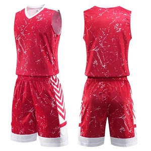 Maillot de basket-ball pour hommes XS-5XL imprimé sport survêtement vêtements uniforme t-shirt + short ensembles de maillots de basket-ball pour enfants - Product Image 4