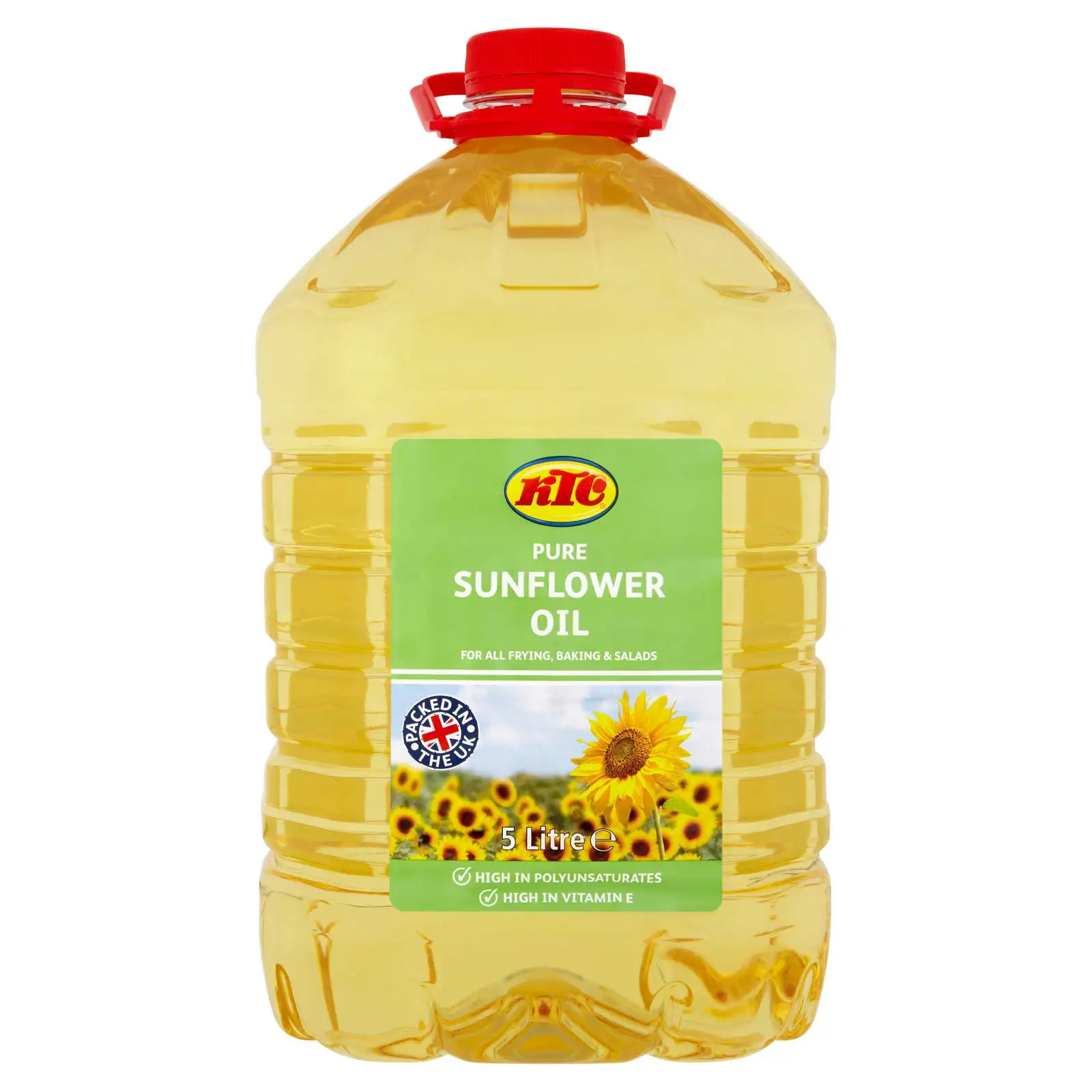 Aceite de girasol refinado de alta calidad, 100%