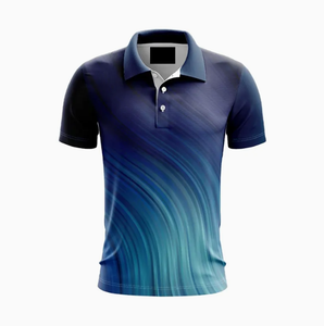 Polo de golf de lujo personalizado para hombre Camiseta de alto rendimiento 100% algodón corto de punto vuelto cuello acanalado verano color personalizado - Product Image 4