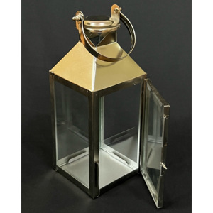 Classic Metal Glass Tea <b>Light</b> Lantern Handmade Outdoor Home <b>Hanging</b> Lighting Decor Waterproof Heat Resistant Europe Style Pillar - Product Image 1