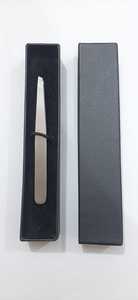 Custom Logo Professional Stainless Steel Eyebrow Tweezers Slanted Packed in Luxury <b>Foam</b> <b>Box</b> - Product Image 1