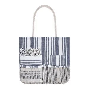 Set Regalo per Turismo Culturale: Borsa da Spiaggia e Pareo Personalizzati - Product Image 3
