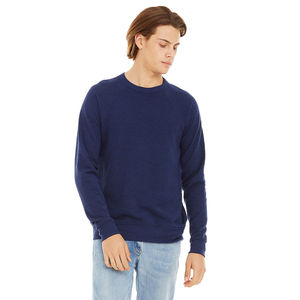 Venta caliente 2025 Jersey de cuello redondo para hombre Fleece Antiarrugas Logotipo personalizado Sudadera de punto sólido térmico OEM - Product Image 3