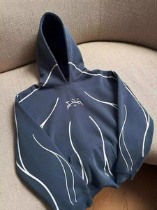 Sudadera con capucha para hombre con LOGO personalizado Vintage desgastado Boxy Fit Pullover 500Gsm Blank FrenchTerry Oversized Heavyweight NoString Acid Washed - Product Image 4