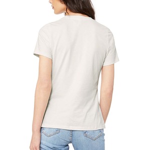 T-shirt blanc en coton de qualité supérieure, manches Hlaf - Product Image 6