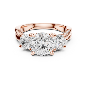 แหวนทองน้ำหนักเบา18K ประดับอัญมณีสวรรค์สำหรับทุกวัน - Product Image 2