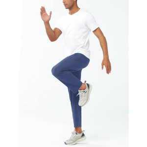 กางเกงเอวสูงผู้ชายแบบถักมีกระเป๋าของผู้ชายกางเกงผู้ชายผ้าปักลายน้ำหนักเบากางเกงรัดเอวยางยืดสั่งทำได้สำหรับผู้ชาย2025 - Product Image 2