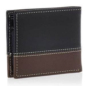 Portefeuille de cartes de crédit en cuir véritable Offre Spéciale personnalisé pour hommes Porte-cartes en cuir lisse avec blocage RFID Portefeuille mince à deux volets pour hommes - Product Image 2