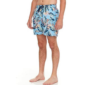 กางเกงขาสั้นเดินชายหาดของผู้ชายสไตล์ไฮสตรีทแบบกำหนดเองได้ลายพื้นระบายอากาศได้ดีดีไซน์ใหม่ล่าสุดย้อมสีเรียบ - Product Image 6