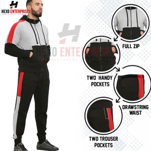 Ropa deportiva personalizada de alta calidad para hombre, recién llegado, chándal de invierno con cremallera, talla XL, ropa de calle cálida, transpirable, de talla grande - Product Image 6