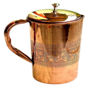 Jarra de latón antigua de 1060ml, tapa dorada de estilo real, modelo de Metal pulido, artículos para servir bebidas para una decoración perfecta para el hogar, vajilla de regalo - Product Image 6