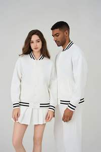 Chaqueta con letras abotonada y logotipo de equipo bordado personalizado abrigo de invierno de carreras de mezcla de algodón retro holgado con logotipo frontal - Product Image 3