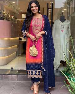 ชุดงานปักทำจากผ้าไหมชินอนบริสุทธิ์ล่าสุดออกแบบโดย fabzone - Product Image 3