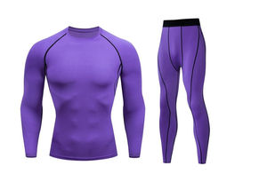Camisa de Compresión Transpirable de Secado Rápido para Hombre, Conjunto sin Costuras para Correr, Yoga Sostenible, Leggings Sólidos - Product Image 6