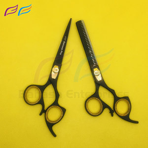 Bahasa Pro Ensemble de ciseaux de coiffeur de haute qualité Ciseaux de coiffure noirs tranchants Lame tranchante en acier inoxydable - Product Image 2