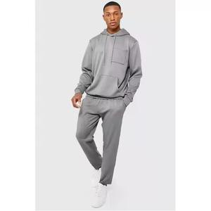 ชุดวอร์มผ้าฝ้ายทรงเข้ารูปแบบมีฮู้ด ระบายอากาศได้ดี ลายพิมพ์แบบรีดร้อน สำหรับผู้ชาย รุ่นใหม่ปี 2025  ขั้นต่ำในการสั่งซื้อน้อย - Product Image 6