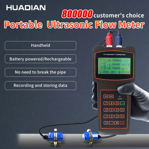 Oem akıllı pil 4-20ma Rs485 su kaynağı taşınabilir kelepçe el ultrasonik boru akış ölçer ile su için dijital ekran - Product Image 5