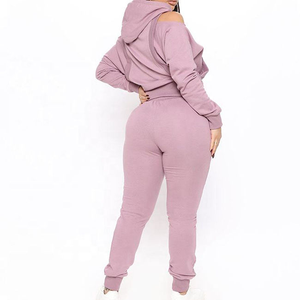 Survêtement de performance grande taille pour femmes, tissu respirant à manches longues, motif solide, coupe décontractée pour la salle de sport, le jogging et l'hiver. - Product Image 3