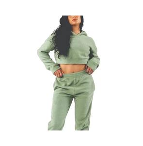 Sudadera con capucha corta y logotipo personalizado para marcas de moda Sudadera con capucha corta con borde crudo - Product Image 1