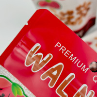 Sachet refermable personnalisé imprimé, écologique, résistant à l'humidité, avec fermeture éclair, pour chocolat, noix, aliments, snacks, sushi, lait
