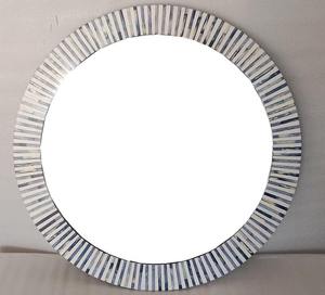 Espejo Decorativo Moderno de Lujo con Incrustaciones de Hueso para Hogares, Diseño Art Deco para Arquitectura Tradicional y Moderna - Product Image 2