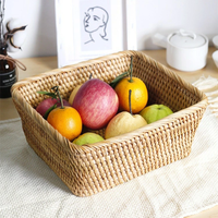 Vente en gros de 3 paniers en rotin de haute qualité paniers de rangement multifonctionnels pour l'organisation de la maison du Vietnam