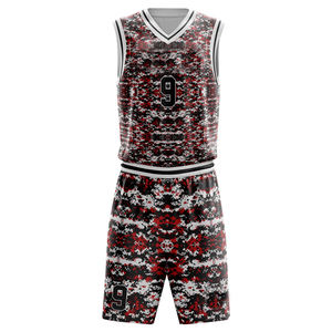 เสื้อบาสเก็ตบอลขายส่งแบบใหม่ล่าสุด พร้อมโลโก้ทีม  รับผลิตตามสั่ง  ชุดยูนิฟอร์มจำนวนมาก  ไซส์ใหญ่  ลายพิมพ์ดิจิทัล 100% - Product Image 5