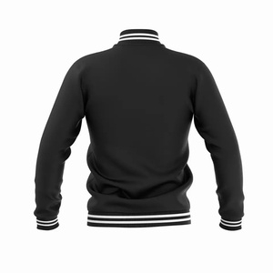 Chaqueta Varsity de lona personalizada soporte de cuero mangas bordado soporte para la fabricación de logotipos personalizados compradores a granel a prueba de agua - Product Image 5