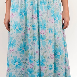 Vestido Midi Floral de Algodón para Mujer, Diseño Personalizado, Estilo Gótico Informal, Tallas XS-5XL, Transpirable, Cintura Natural, para el Día a Día o para Salir de Fiesta - Product Image 4