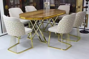 Conjuntos de comedor modernos y elegantes de lujo, muebles contemporáneos elegantes para el hogar, Villa convertible minimalista, cocina, sala de estar - Product Image 3