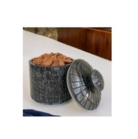 Stijlvolle Dry Fruit Box Handgemaakt Product Op Maat Zeer Goede Kwaliteit Voedselopslag Droge Vruchten Hars Pot Hoog Op Veeleisend