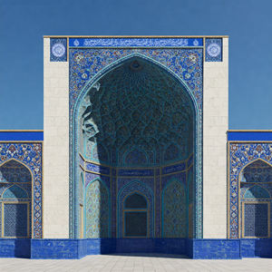 Mármol Natural Premium con Patrones Islámicos para Interiores/Exteriores de Mezquitas, Diseño Moderno, Tallado a Mano, Resistente a la Intemperie, Personalizable - Product Image 2