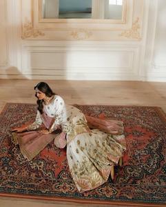 Venta caliente Ropa Étnica Faux Georgette Top Sharara con Dupatta con bordado de secuencia trabajo exportador y proveedor indio - Product Image 3