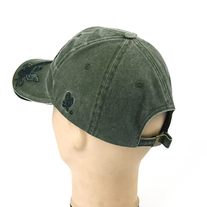 Mode 2026, denim classique brodé pour hommes et femmes, vintage, lavé, coton, ajustable, couleurs unies - Product Image 3