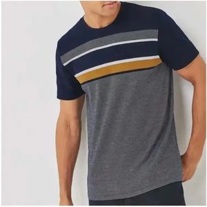 T-shirts unis imprimés à logo personnalisé à séchage rapide 100% coton pour hommes - Product Image 2