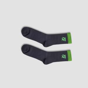 Chaussettes de sport EnduraFlex personnalisables avec logo, imprimé rayé, tricotées haute performance, respirantes et antibactériennes pour l'automne et le cyclisme - Product Image 3
