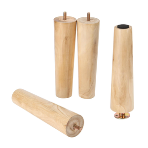 Patas de sofá de madera cónicas rectas de mediados de siglo, patas de muebles resistentes y fuertes para cama y silla para mejorar muebles de madera - Product Image 6