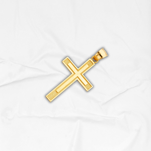 Elegante lujo religioso 14K chapado en oro amarillo Cruz Latina colgante único diseño de circón cristiano joyería de aleación para niños - Product Image 5