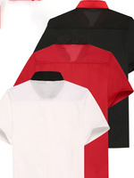 Uniforme de chef de restaurant avec design de logo personnalisé OEM avec hommes et femmes arrière-cuisine d'hôtel uniforme de chef en tissu à manches courtes