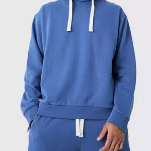 Sudadera con Capucha Unisex de Otoño, Tejido Grueso 100% Algodón, Diseño Personalizado con Efecto Desgastado, Cordones de Alta Calidad, Patrón 3D, Estilo Urbano para Hombre - Product Image 2