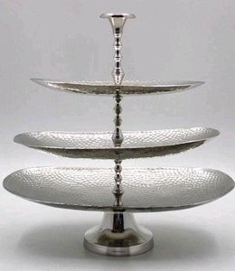 Nuevo Soporte para Pasteles de Aluminio de 3 Niveles TQC, Diseño Clásico y Simple, Ecológico, de la Mejor Calidad, Apto para Lavavajillas - Product Image 2