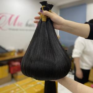 Cheveux humains vierges vietnamiens de haute qualité, lisses et raides, cuticules alignées, naturels, en vrac, non traités chimiquement, vente en gros - Product Image 6