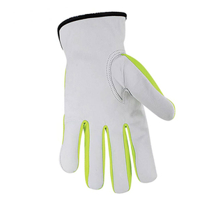 Gants de sécurité personnalisés en cuir de chèvre avec patchs en PVC, imperméables, anti-coupures, pour travaux forestiers et utilisation de tronçonneuse - Product Image 5
