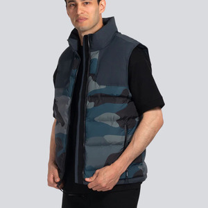 Chaqueta de Invierno Acolchada con Capucha, Impermeable, de Poliéster, Camuflaje, Unisex, Cuello Redondo, Sin Mangas, Diseño Personalizado - Product Image 5