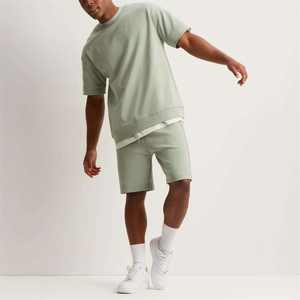 Ropa de moda para hombre, pantalones cortos de lana en blanco de algodón orgánico transpirable de talla grande con bolsillos - Product Image 4