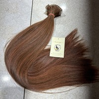 Cinta de cabello humano RUSO EUROPEO personalizada, extensión Ins, pelo virgen crudo, hueso recto, rojo oscuro, cobre, colores-Wave Curl Afro